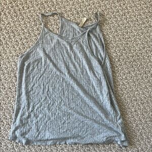 Gray Ribbed Tank